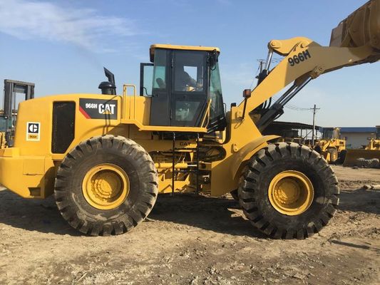 CAT966H di seconda mano caricatore frontale motore originale macchina peso 60000 150000 kg per la vendita