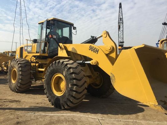 CAT966H di seconda mano caricatore frontale motore originale macchina peso 60000 150000 kg per la vendita
