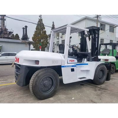 Forklift usato FD100 10T TCM Originale dal Giappone eccellente con lunghezza di forchetta di routine