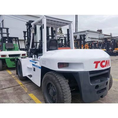 Forklift usato FD100 10T TCM Originale dal Giappone eccellente con lunghezza di forchetta di routine