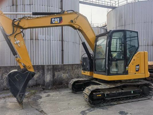 Escavatore usato CAT 307.5 con valvola idraulica originale e binari in gomma provenienti dal Giappone