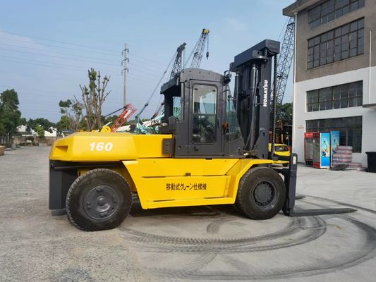 Komatsu FD160 di seconda mano con fonte di alimentazione del motore diesel e lunghezza della forcella di 1150 mm