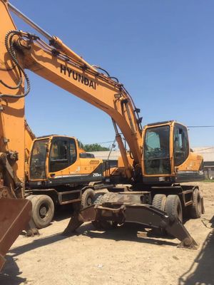 Orario di lavoro 0-2000 Escavatore HYUNDAI 210-9 210W-9 Macchina di trasloco di terra per la costruzione