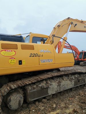 22000 KG Hyundai 220 220-5 di seconda mano Escavatore idraulico 22 tonnellate Peso operativo