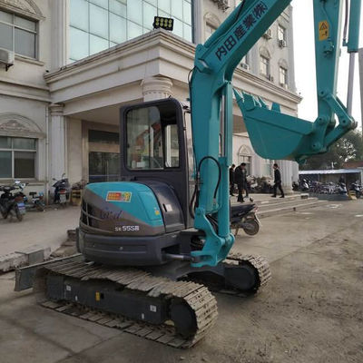 Altezza massima di sollevamento 44m 2021 Giappone usata 5.5 tonnellate KOBELCO SK55 SK55SR-3 Mini escavatore