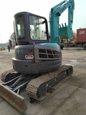 Altezza massima di sollevamento 44m 2021 Giappone usata 5.5 tonnellate KOBELCO SK55 SK55SR-3 Mini escavatore