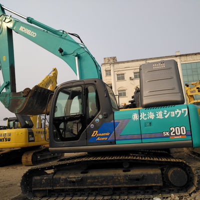 Capacità di carico nominale di 3 tonnellate Kobelco SK200 escavatore conveniente 20 tonnellate escavatore usato