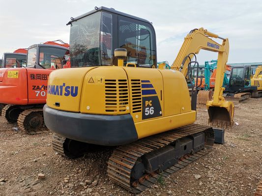 5000 KG 65KM 2022 Komatsu Pc56-7 Digger mini escavatore 5 tonnellate usato a Shanghai