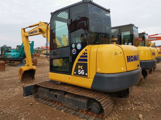 Orari bassi Komatsu Pc56-7 Usato escavatore a Shanghai con e originale valvola idraulica