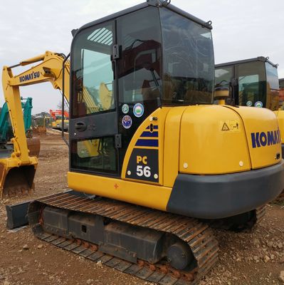 Orari bassi Komatsu Pc56-7 Usato escavatore a Shanghai con e originale valvola idraulica