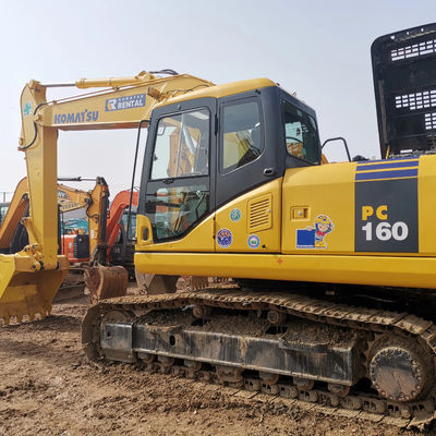 Buone condizioni di seconda mano KOMATSU PC160 Escavatori con peso operativo di 16000kg