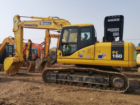 Buone condizioni di seconda mano KOMATSU PC160 Escavatori con peso operativo di 16000kg