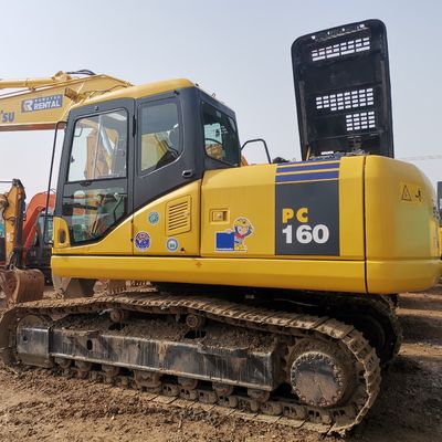Buone condizioni di seconda mano KOMATSU PC160 Escavatori con peso operativo di 16000kg