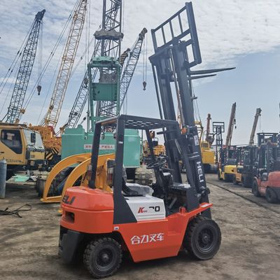 Camion elevatore a forchetta potente a motore diesel da 3 tonnellate con cambio laterale e lunghezza di forchetta di routine