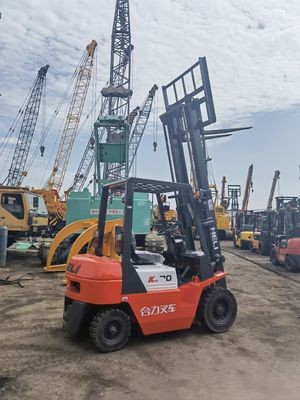 Camion elevatore a forchetta potente a motore diesel da 3 tonnellate con cambio laterale e lunghezza di forchetta di routine
