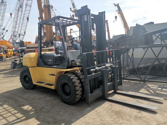 Giappone fabbricato 7 tonnellate Komatsu FD70 Usato carrello elevatore con 1200 mm di lunghezza di forcella e diesel potenza
