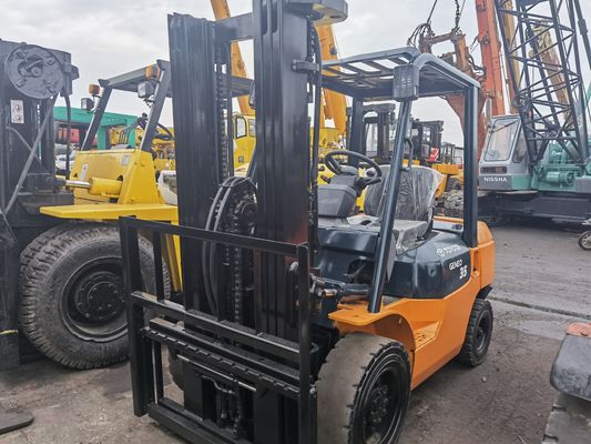 Originale giapponese Toyota FD35 3 tonnellate motore a benzina carrello elevatore con lunghezza di forcella di routine