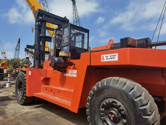 Camion a forchetta Mitsubishi FD350 usato da 35 t per negozi di materiali da costruzione 15-25 tonnellate di diesel