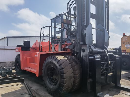 Camion a forchetta Mitsubishi FD350 usato da 35 t per negozi di materiali da costruzione 15-25 tonnellate di diesel
