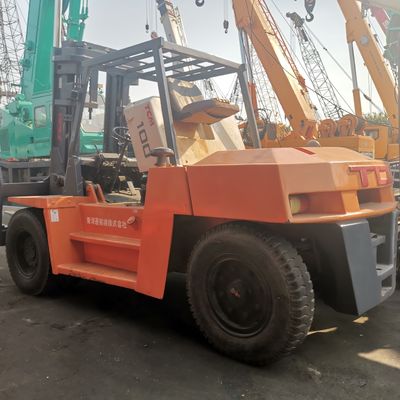 FD100 TCM carrello elevatore di 10 tonnellate in buone condizioni con motore diesel e larghezza di forcella di routine