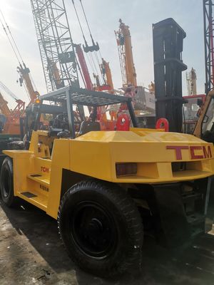 TCM FD100 carrello elevatore 10 tonnellate carrelli elevatori usati 3 tonnellate 5 tonnellate 7 tonnellate per il mercato di Shanghai