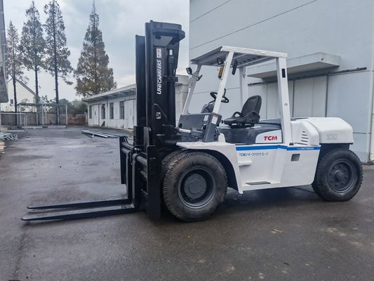 Consumo 10 tonnellate TCM FD100Z 2a fase 4 metri carrello elevatore usato per officine di riparazione di macchine