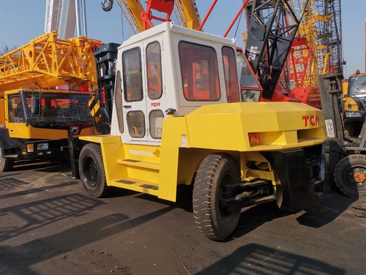 TCM FD100 carrello elevatore diesel utilizzato in cantiere con lunghezza di forcella di routine garantita