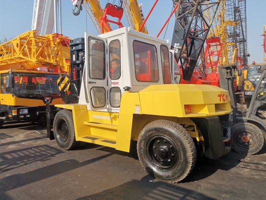 TCM FD100 carrello elevatore diesel utilizzato in cantiere con lunghezza di forcella di routine garantita