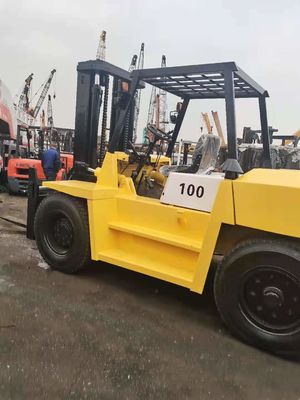 Zona industriale di Shanghai Vendita Giappone TCM di seconda mano 10 tonnellate FD100 carrello elevatore ad alto albero