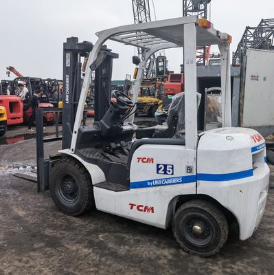 Forklift diesel TCM da 2,5 tonnellate usato FD25 con motore diesel di base nelle dimensioni di routine