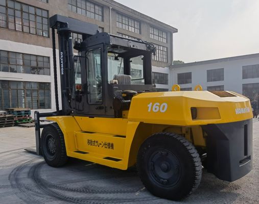 Komatsu FD160 16 tonnellate carrello elevatore diesel condizione usata di seconda mano per la casa larghezza forchetta 1200mm
