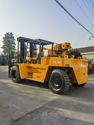 Larghezza della forcella TCM FD160 di routine carrello elevatore diesel 16TON utilizzato con tipografie a Shanghai