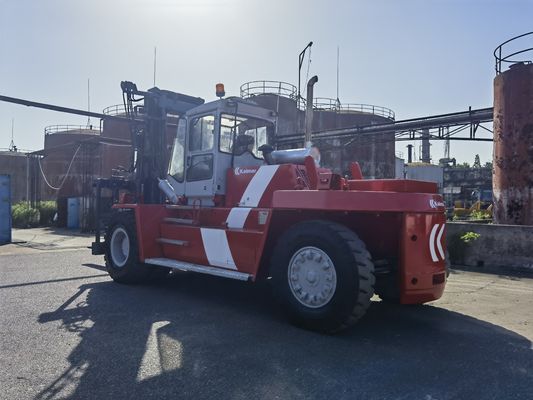 Lunghezza della forchetta Routine usata Kalmar 25 tonnellate Container Reach Stacker con posizionatore di forchetta