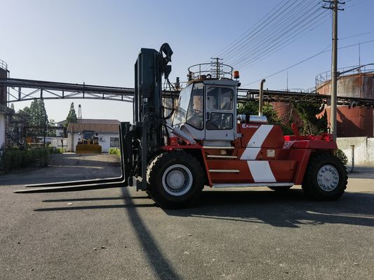 Lunghezza della forchetta Routine usata Kalmar 25 tonnellate Container Reach Stacker con posizionatore di forchetta