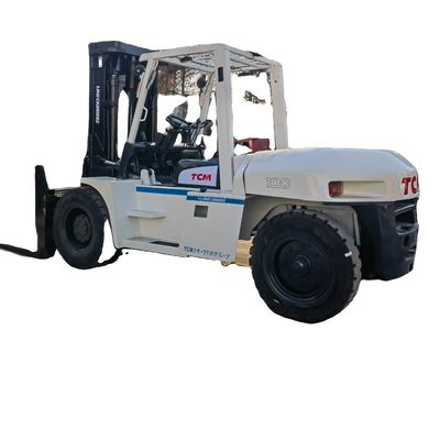 Giappone usato TCM FD100 Camione di sollevamento di pallet a motore diesel 10 tonnellate