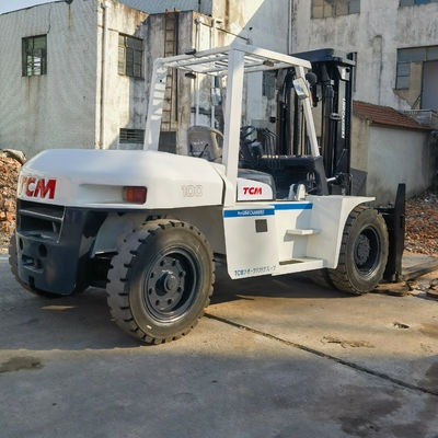 Giappone usato TCM FD100 Camione di sollevamento di pallet a motore diesel 10 tonnellate