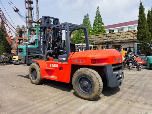 Heli FD100 10 tonnellate Camione elevatore usato 10000 kg Peso Motore diesel Fonte di alimentazione
