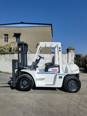 6 TONNELLE 7 TONNELLE TCM FD60 FD70 camion elevatore usato in buone condizioni per il sollevamento a forcella diesel