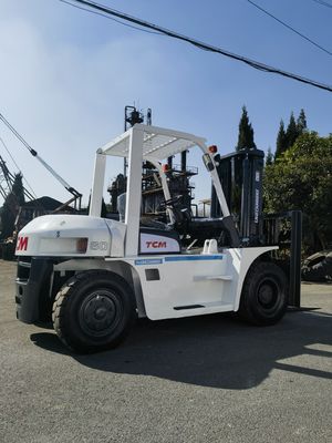 6 TONNELLE 7 TONNELLE TCM FD60 FD70 camion elevatore usato in buone condizioni per il sollevamento a forcella diesel