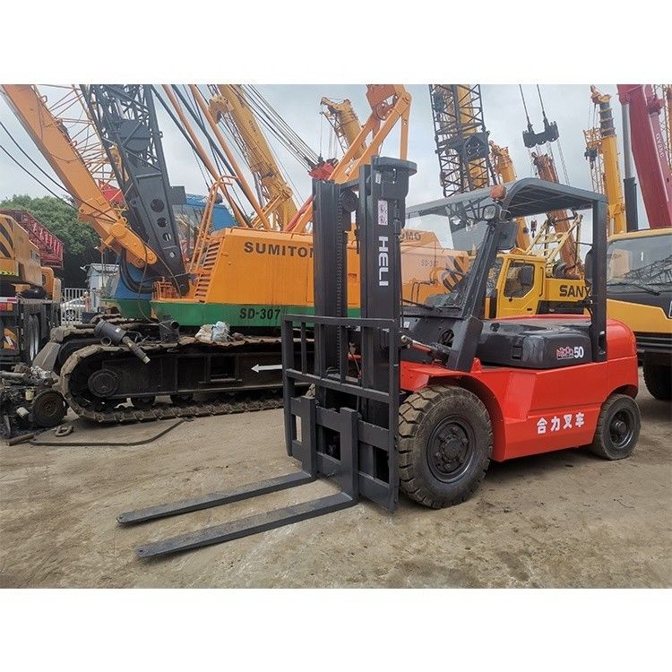 Usato LONGHUA HELI50 5 t 3000 lb cpqd30 Forchetta Lunghezza di routine Indoor Dual Fuel Gasoline Gas Engine
