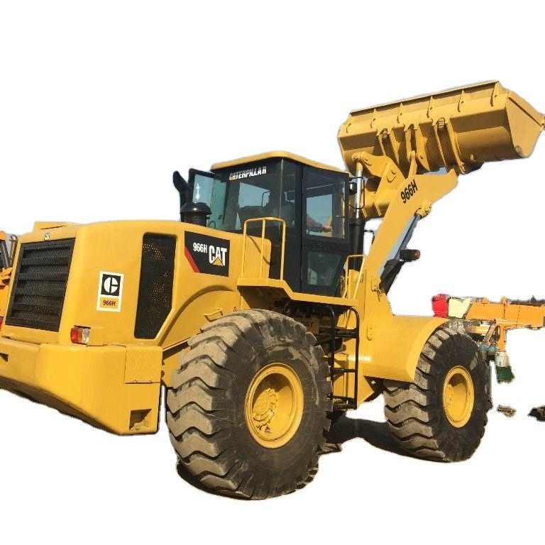 CAT966H di seconda mano caricatore frontale motore originale macchina peso 60000 150000 kg per la vendita