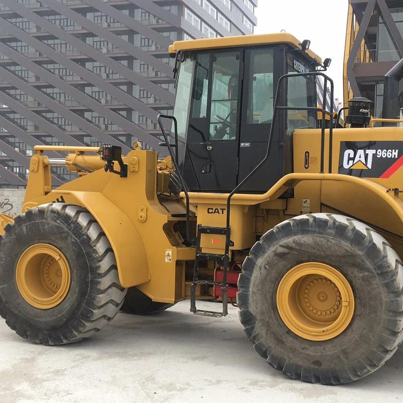 Good condition CAT 966H Used wheel loader con motore originale e orari negoziabili