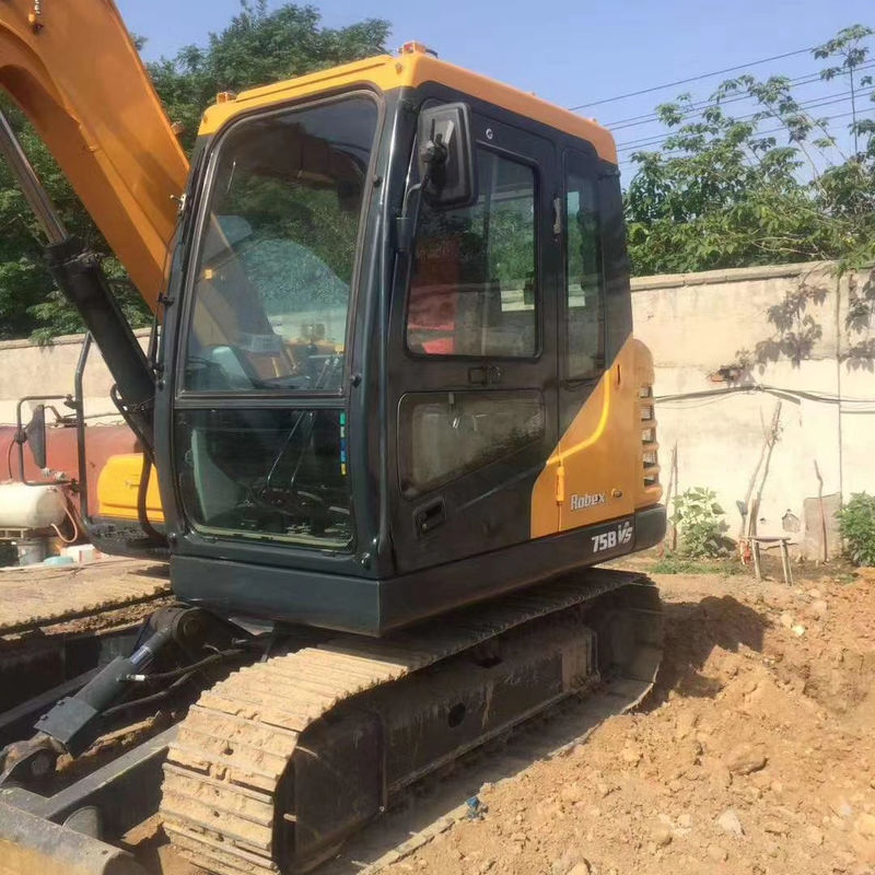 4m3 Capacità del secchio Boutique HYUNDAI 75 Escavatore a trascinatore Macchine da costruzione usate