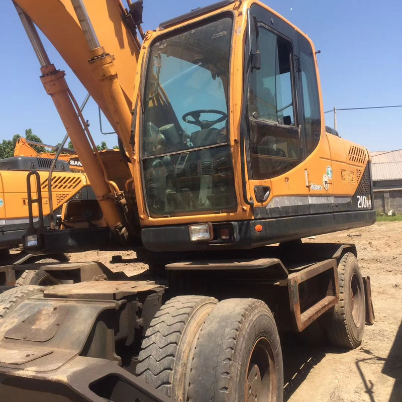 Orario di lavoro 0-2000 Escavatore HYUNDAI 210-9 210W-9 Macchina di trasloco di terra per la costruzione