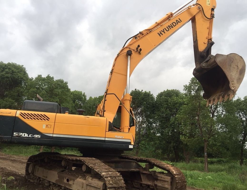 Peso di esercizio 52 TON Hyundai 520-9 Escavatore a trascinatore con cilindro idraulico originale