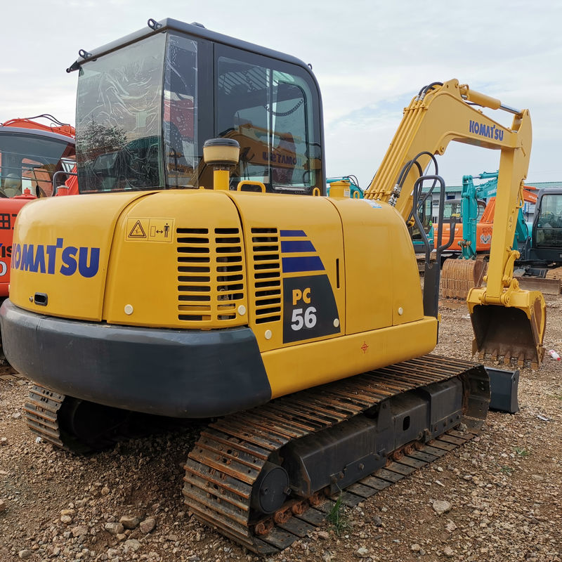 Orari bassi Komatsu Pc56-7 Usato escavatore a Shanghai con e originale valvola idraulica