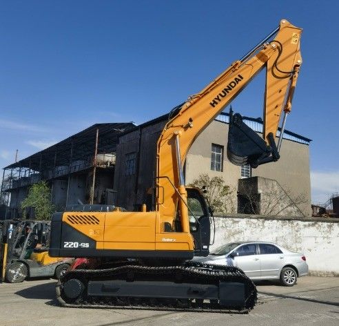 20 tonnellate di peso di esercizio Escavatore Hyundai 220LC-9S originale di seconda mano per spedizioni veloci