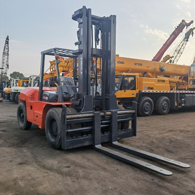 Camioni elevatori a eli di seconda mano utilizzati H2000 100 Camioni elevatori a forchetta da 10 tonnellate da Longhua per impianto di produzione