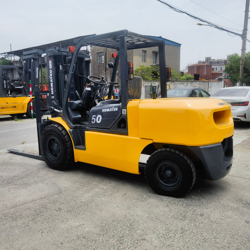 1200 mm larghezza della forcella sorgente manuale di alimentazione utilizzato Komatsu FD50 5 tonnellate carrello elevatore in buone condizioni