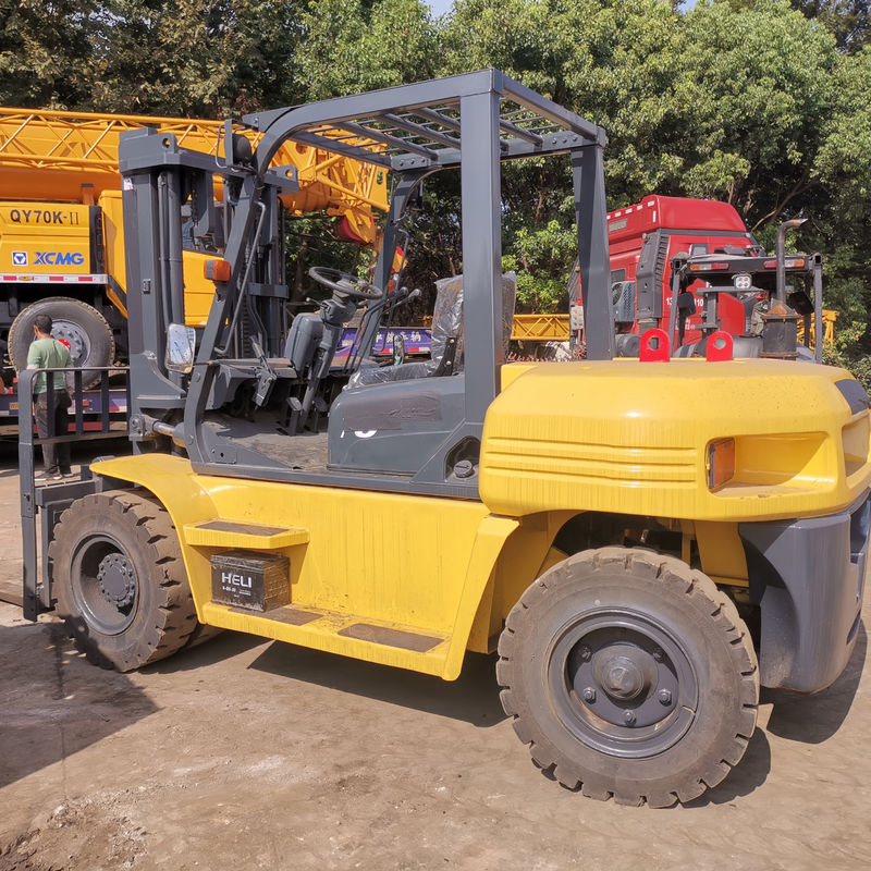 Giappone fabbricato 7 tonnellate Komatsu FD70 Usato carrello elevatore con 1200 mm di lunghezza di forcella e diesel potenza